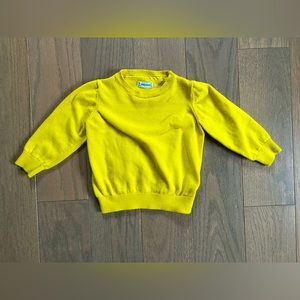 Mayoral Basic Sweater: Ecofriends, Yellow, Size 2T